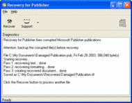 Recovery for Publisher screenshot